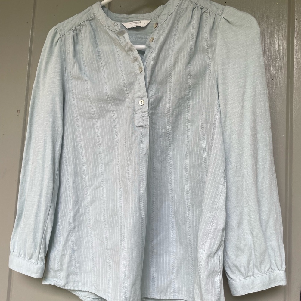 Lucky Brand Light Blue Blouse
